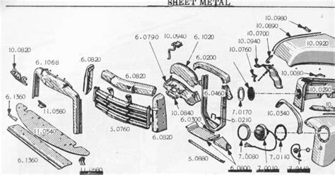 1953 chevy 3100 front sheet metal assembly diagram|1953 chevrolet 3100 parts.